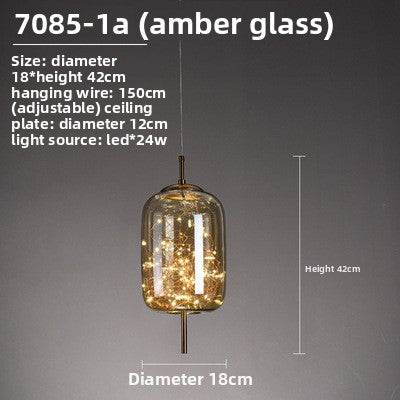 Aurora Glass Pendant Light