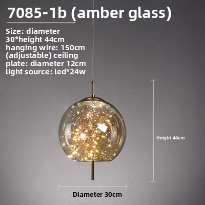 Aurora Glass Pendant Light