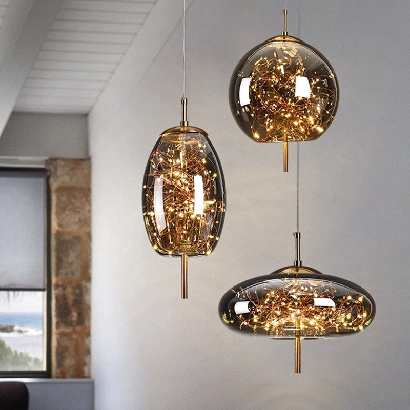 Aurora Glass Pendant Light