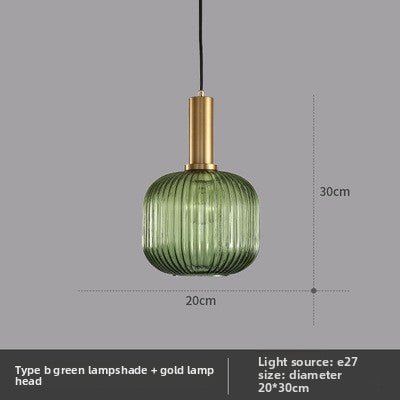 Emerald Glass Pendant Light