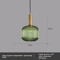 Emerald Glass Pendant Light